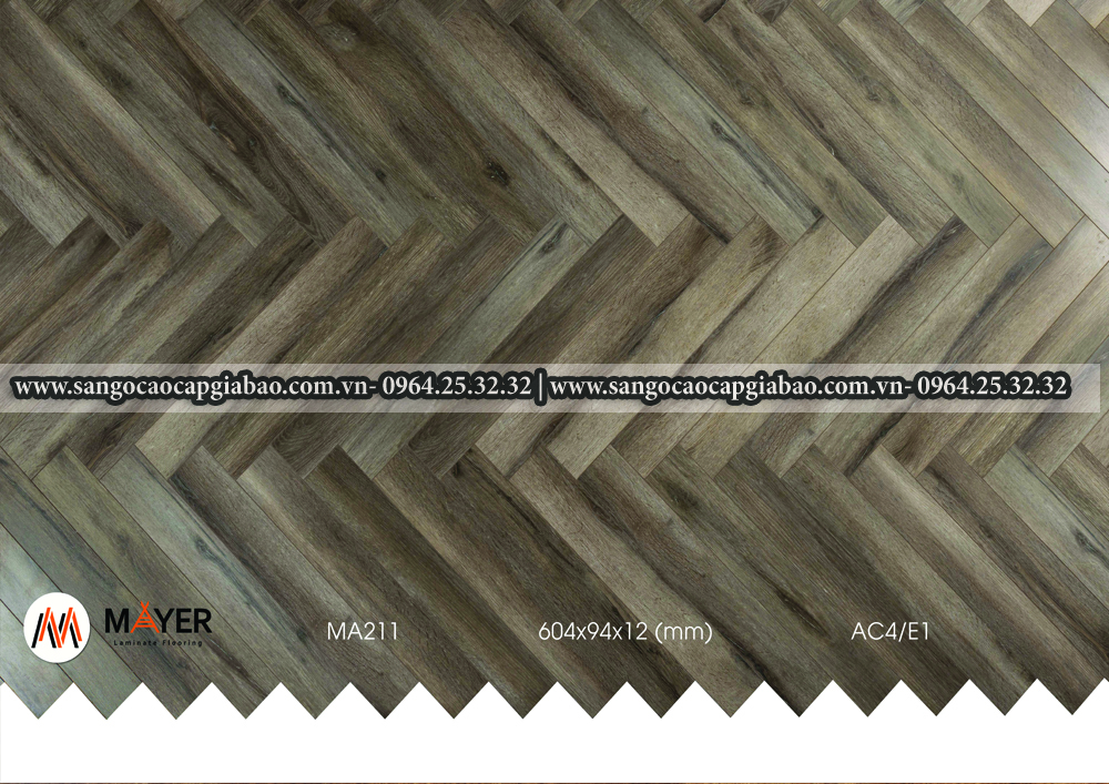 sàn gỗ xương cá Mayer MA211